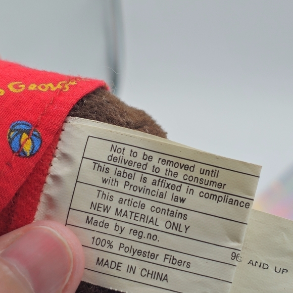 Vintage Curious George Stuffed Animal Plush - Picture 5 of 11
